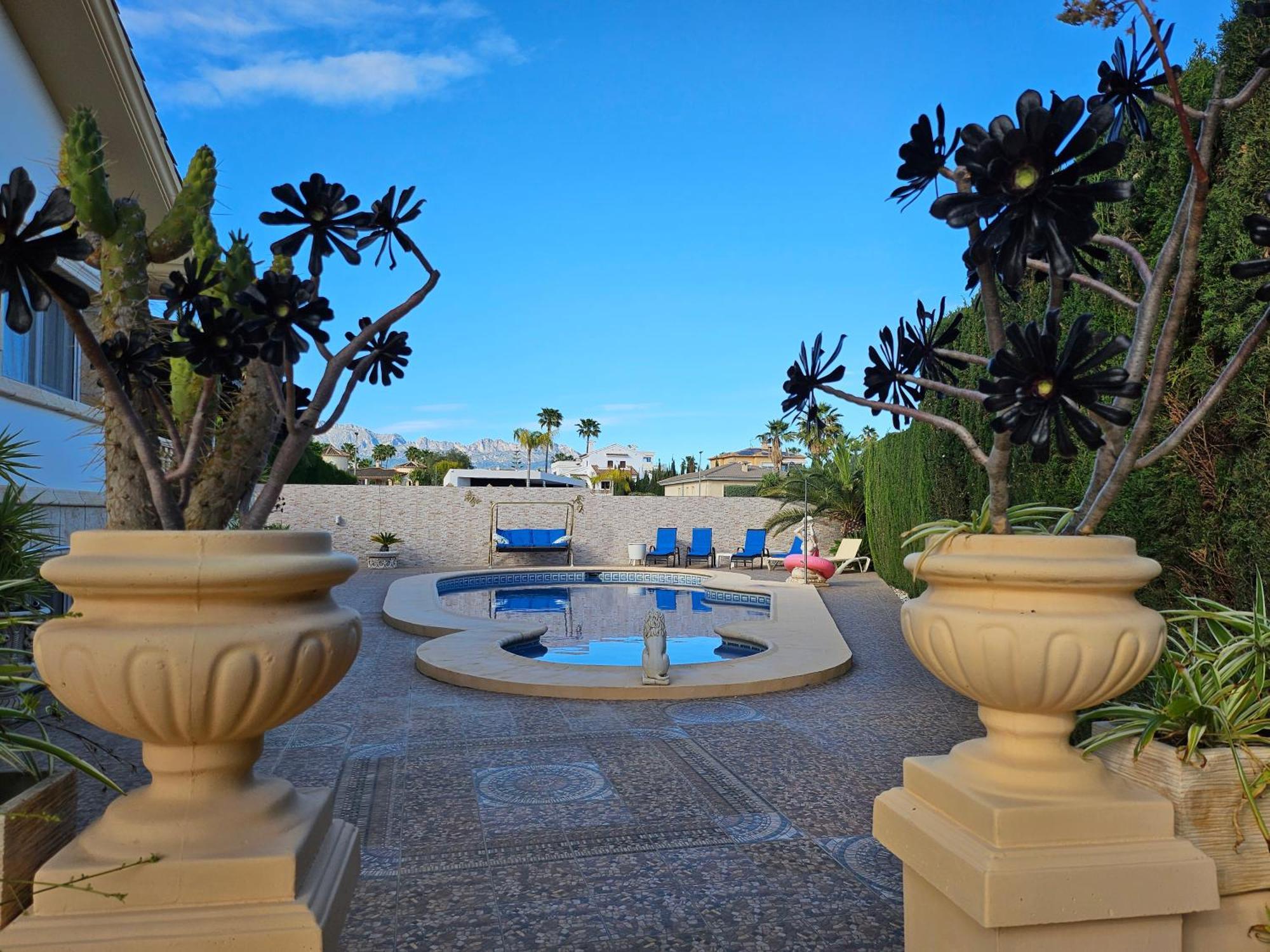 Villa Tres Palmeras muy cerca de Albir y Benidorm L'Alfas del Pi Exterior foto